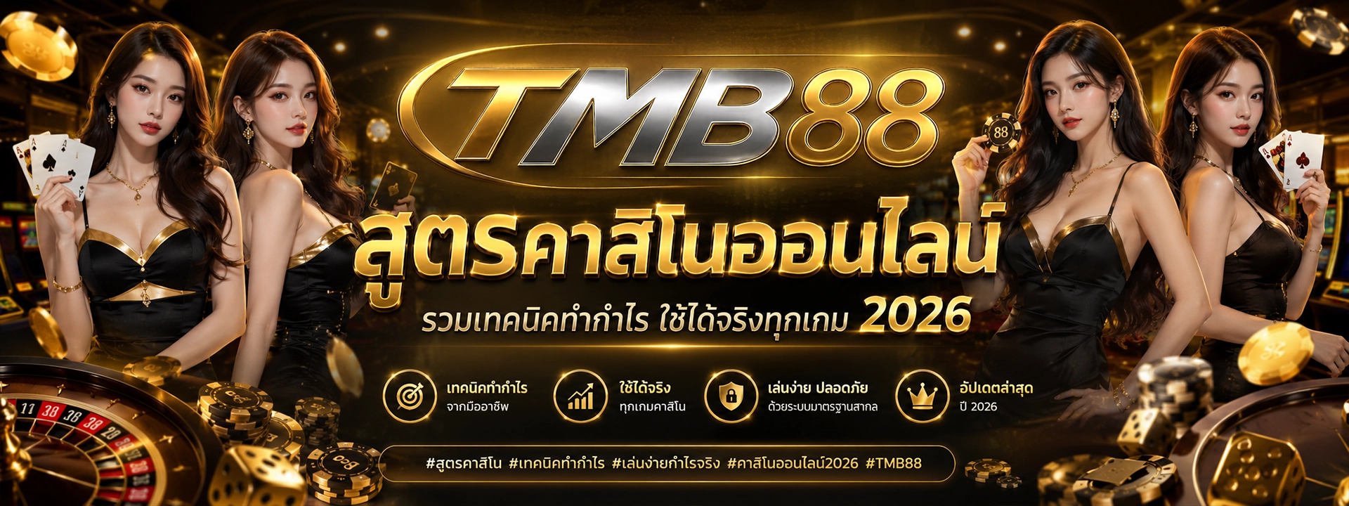 สูตรคาสิโนออนไลน์ รวมเทคนิคทำกำไร ใช้ได้จริงทุกเกม 2026